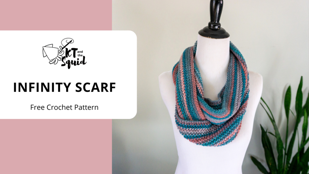 Free infinity crochet scarf pattern