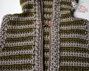 How to Sew a separating zipper onto a crochet/knit sweater free tutorial