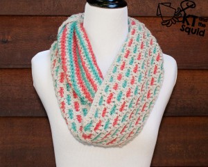 Trail Cowl Free crochet pattern KT and the Squid