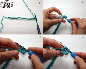 Trail Crochet Stitch Tutorial KT and the Squid