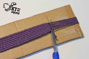 Scrap Yarn Woven Bracelet Tutorial KT and the squid