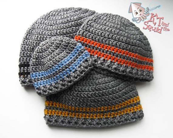 Two stripe beanie free crochet pattern