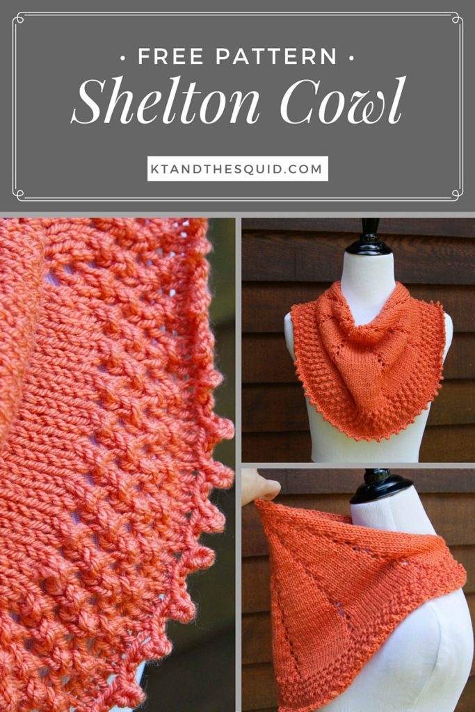 Shelton Knit Cowl Free Knit Pattern | KT and the Squid
