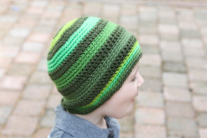 Douglas Crochet Hat Pattern and Premier Gradient DIY Yarn Review | KT and the Squid