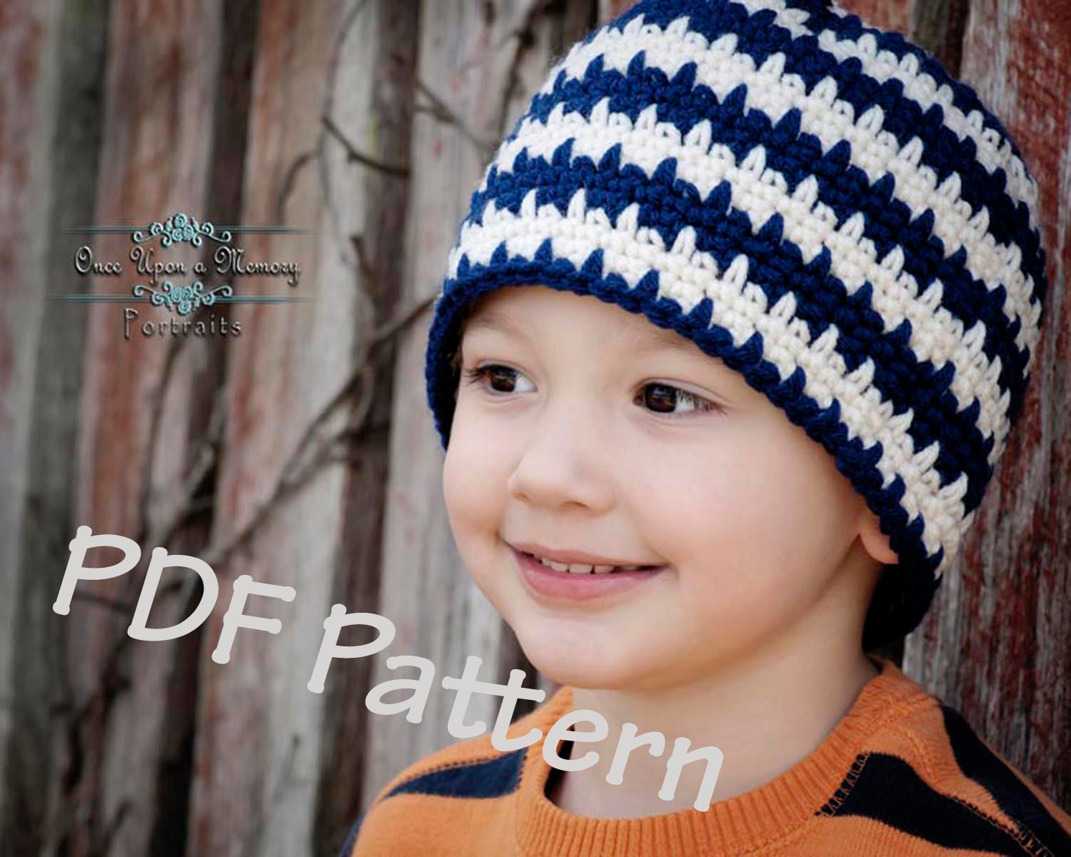 striped crochet hat