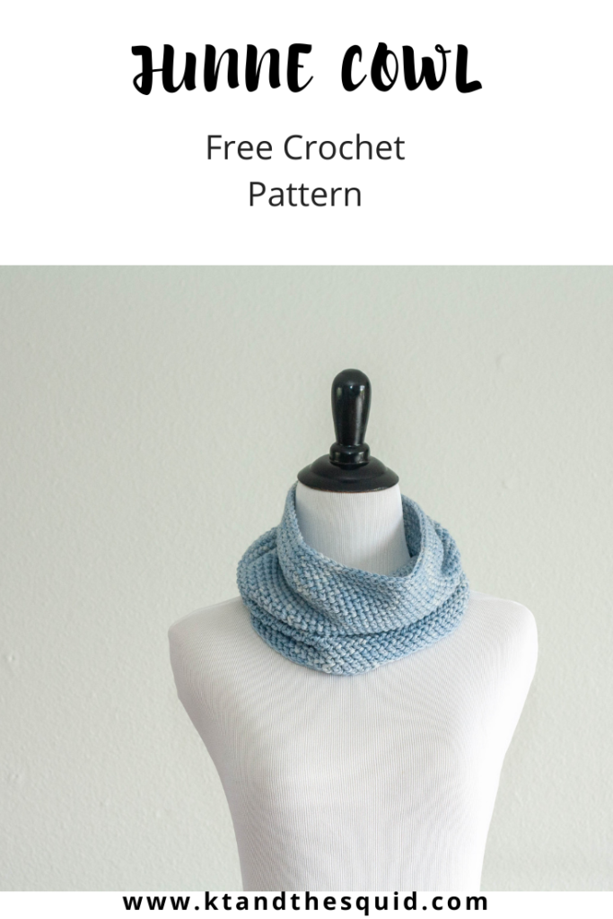 Junne Cowl Free Crochet Pattern by KT and the Squid