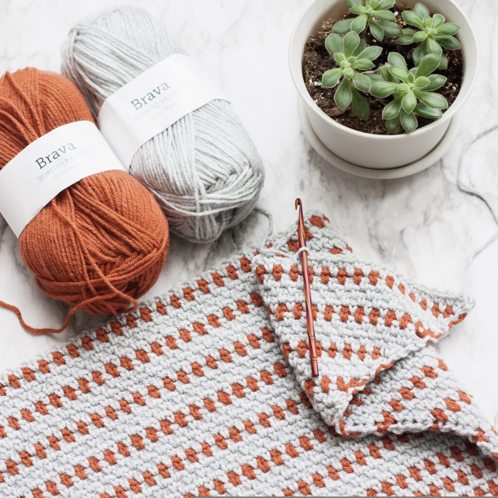 Lark Throw Free Crochet Blanket Pattern