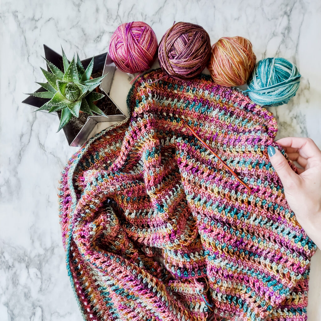 Free Crochet Wrap Pattern - Gemstone Wrap