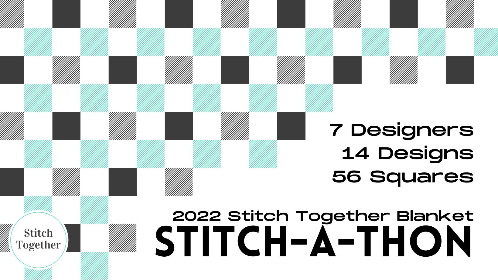 2022 Stitch Together Blanket Stitch-A-Thon Square 1 Free Crochet Pattern