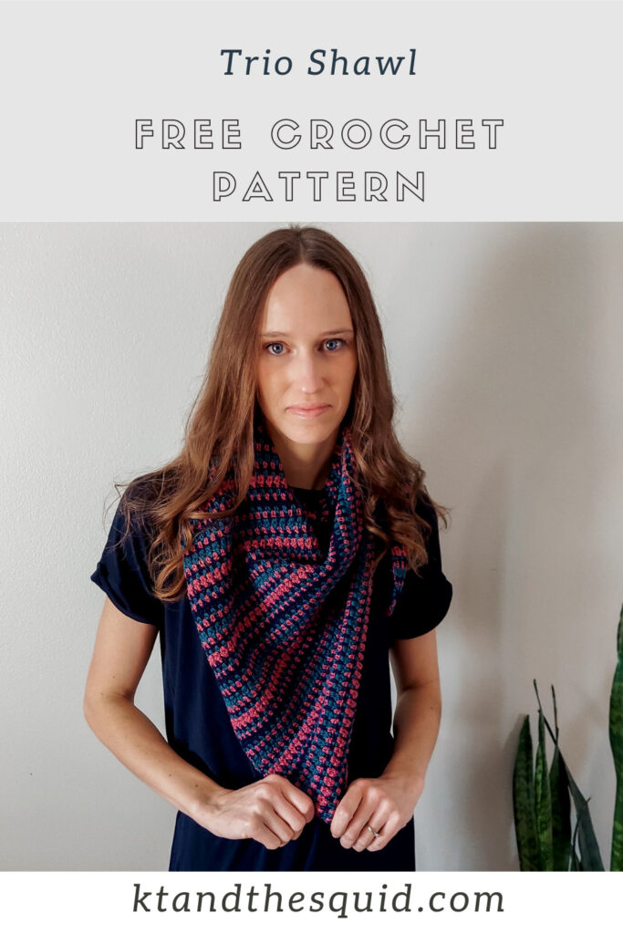 Trio Shawl Free Crochet Pattern