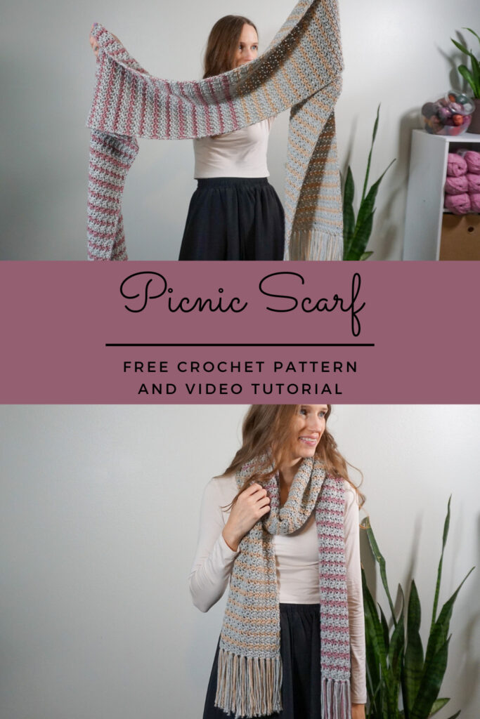 Picnic Scarf free crochet pattern