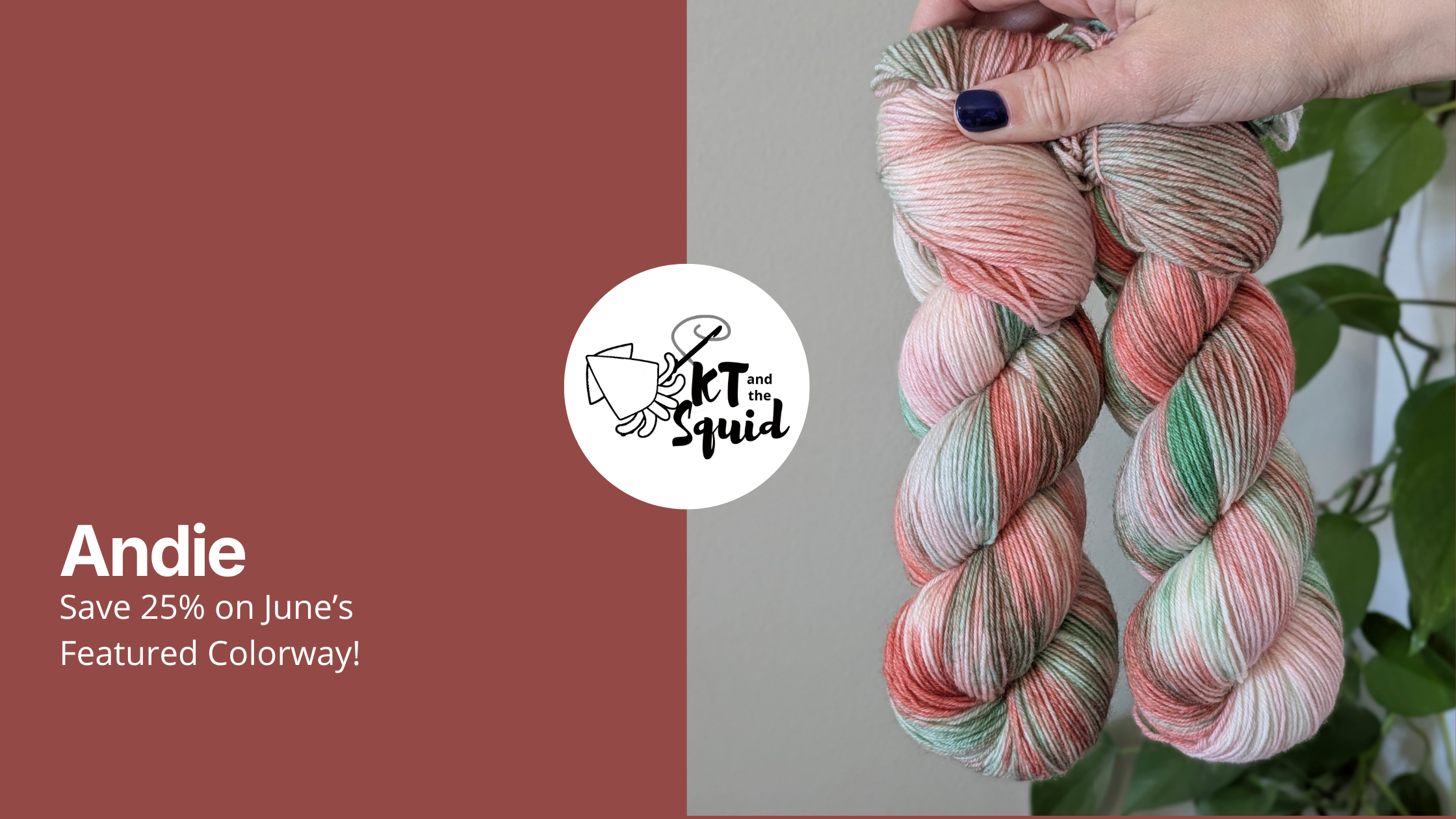 Andi hand dyed yarn